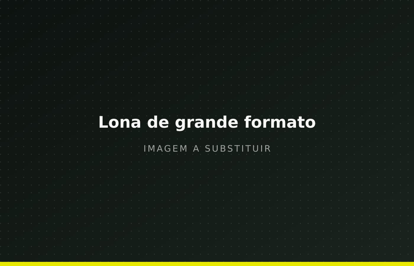 Lona de grande formato